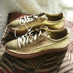 puma clyde gold